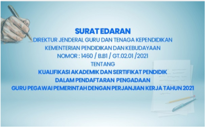 SURAT EDARAN TENTANG KUALIFIKASI AKADEMIK DAN SERTIFIKAT PENDIDIK DALAM PENDAFTARAN GURU PPPK