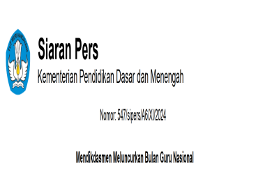 Mendikdasmen Meluncurkan Bulan Guru Nasional